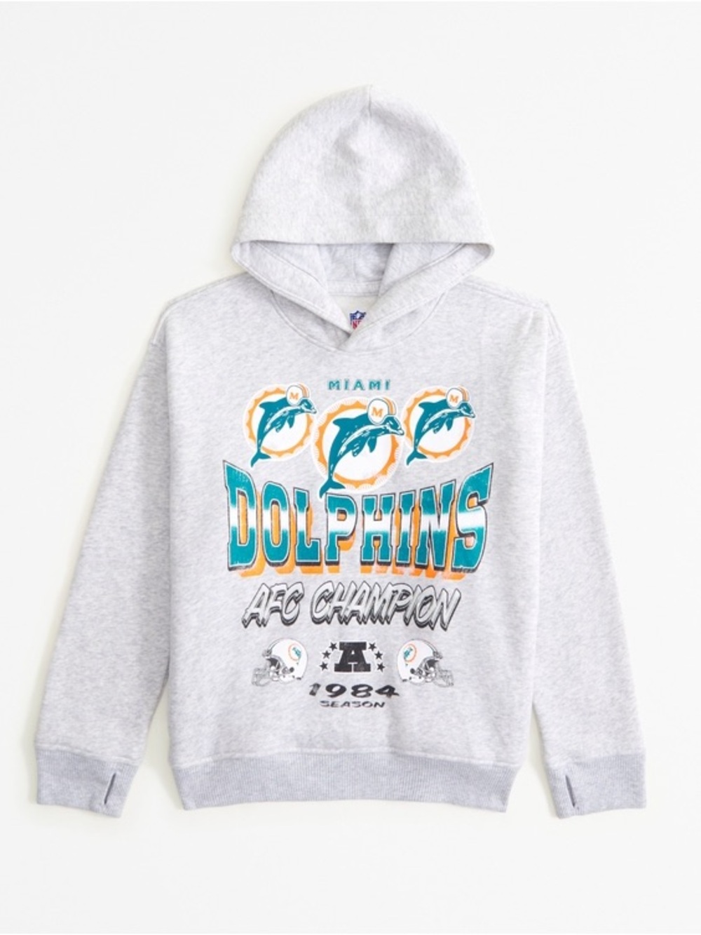 Abercrombie kids miami dolphins graphic popover hoodie